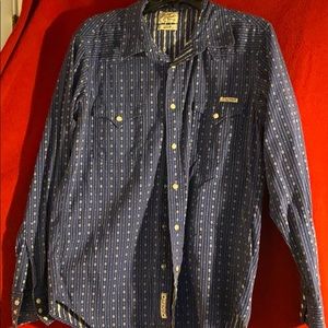 Lucky Brand snap long sleeve cotton shirt